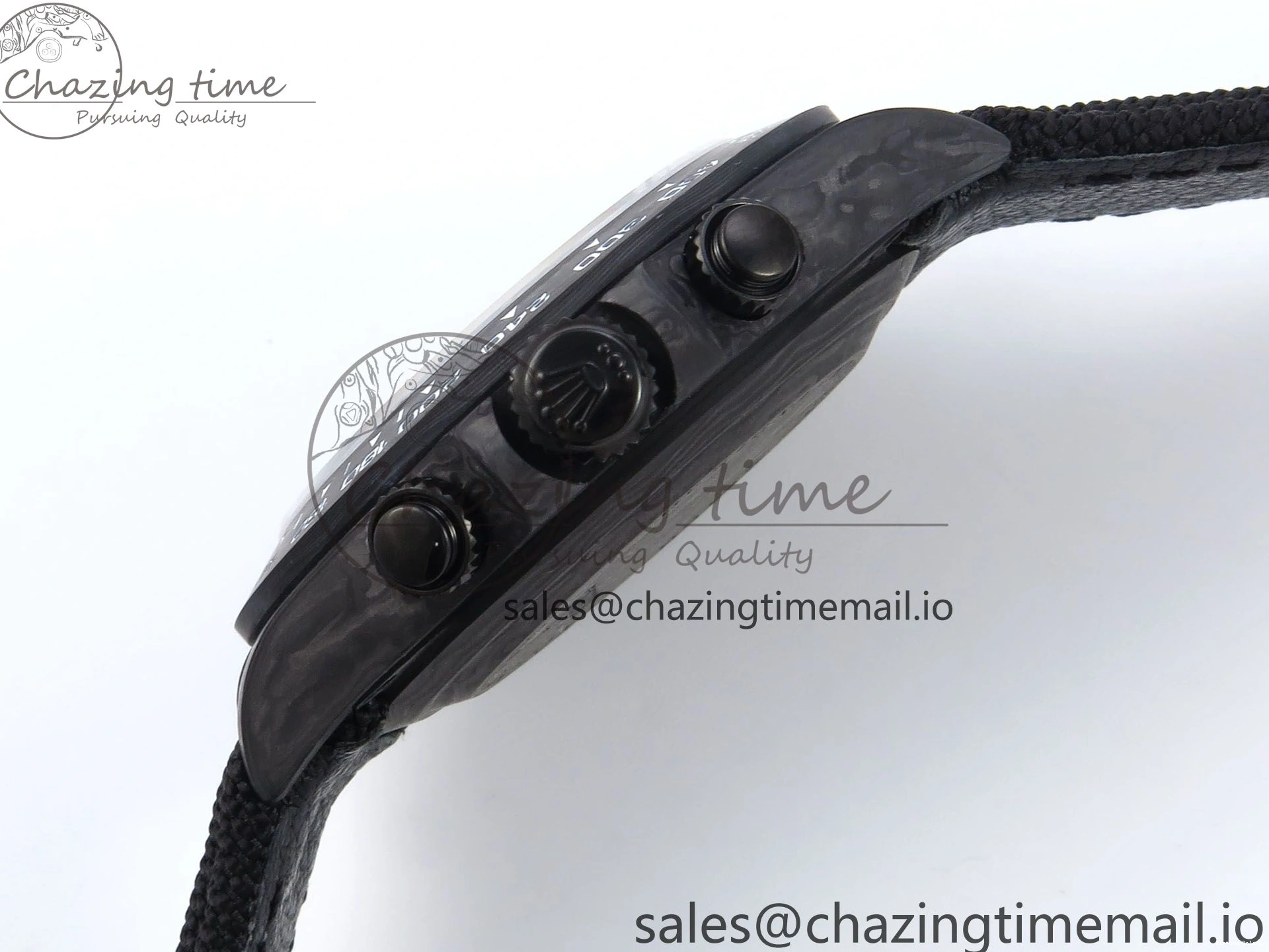 0119 Bright Daytona Diw 40mm N6F 1:1 Best Edition Gray Skeleton Dial Black Nylon Strap DD 892